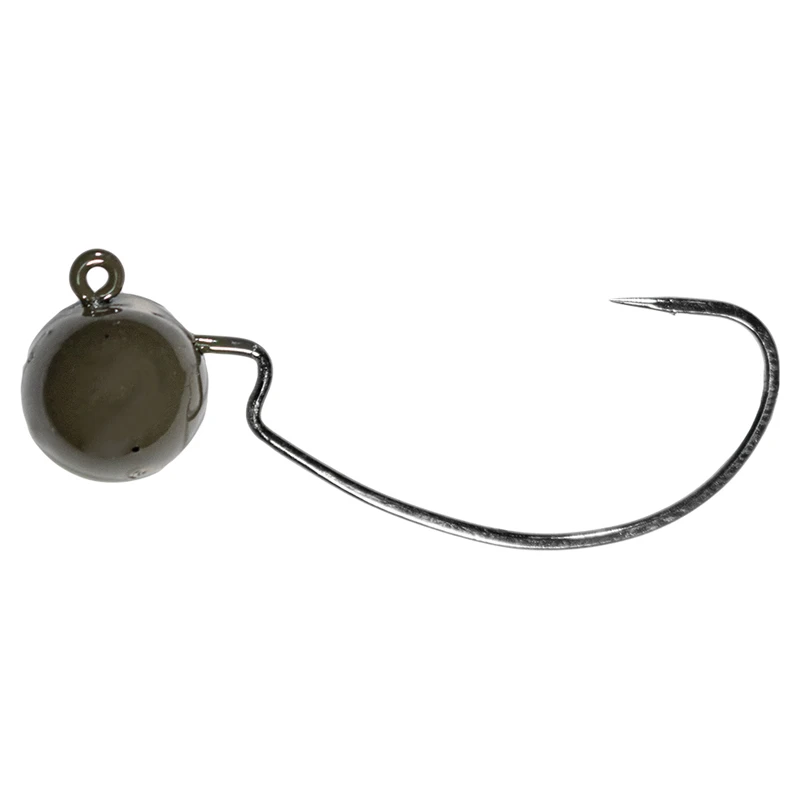 LMAB Tungsten Offset Jig Green Pumpkin 3 LMAB Tungsten Offset Jig Green Pumpkin