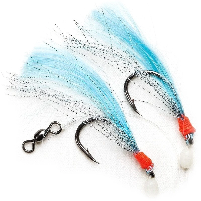 Fladen Big Water Flashing 2 Haken 8/0, Blau 3 Fladen Big Water Flashing 2 Haken 8/0, Blau