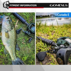 Gomexus 110mm Aluminium Handle With 35mm TPE Knob -Fanggerätelager BS110HTE35BKTNr 5