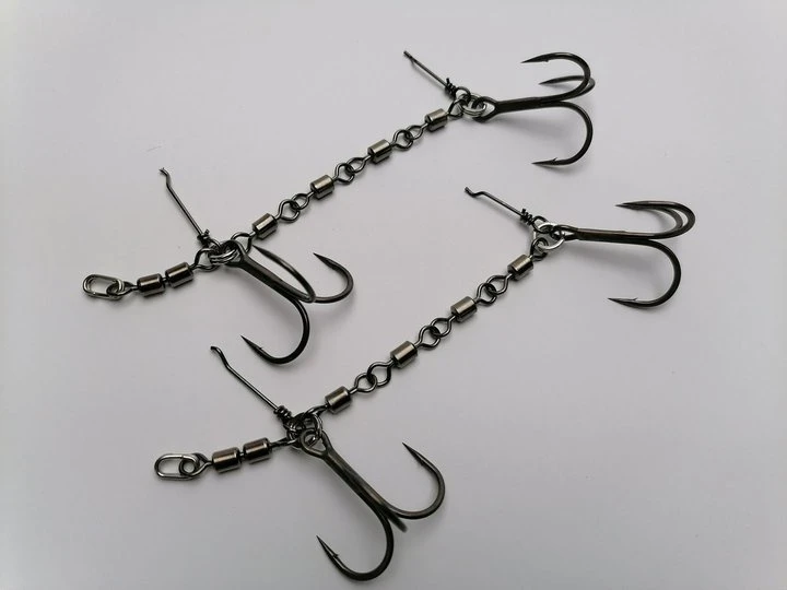 Pikecraft 4 Swivel Stinger Rig 18-25cm (2pcs) - BKK 2/0 5 Pikecraft 4 Swivel Stinger Rig 18-25cm (2pcs) - BKK 2/0 – Bild 3