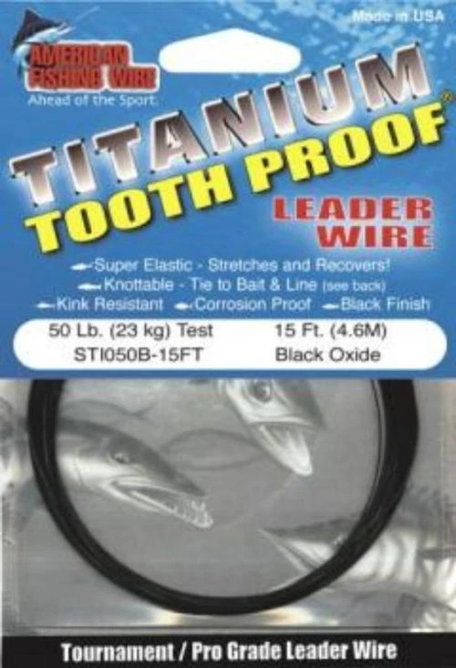 AFW - Titanium Tooth Proof Single Strand, Vorfachmaterial 3 AFW - Titanium Tooth Proof Single Strand, Vorfachmaterial